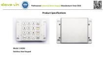 D-8203 Metal Keypad Data sheet