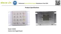 D-8203K Metal Keypad Data sheet