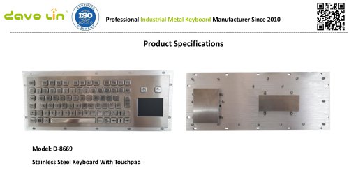 D-8669 Metal Keyboard Data sheet