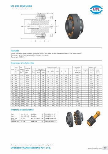 UTL URC COUPLINGS