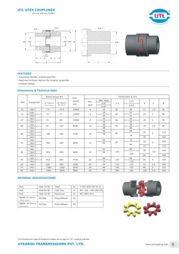 UTL UTEX COUPLINGS