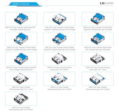 LDCONN USB3.0 connectors  USB headers