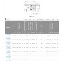 Light series - Internal gear type single row ball type slewing ring