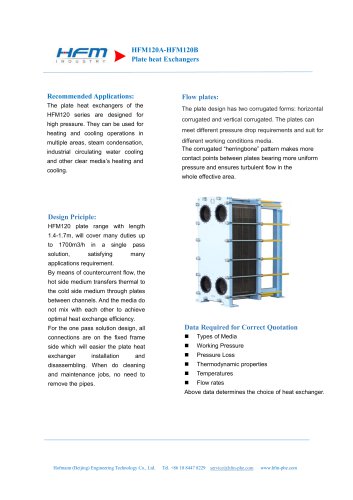 HFM120 Plate heat Exchanger