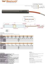 T5 - Cartridge Heater Circular Flange Ending T5