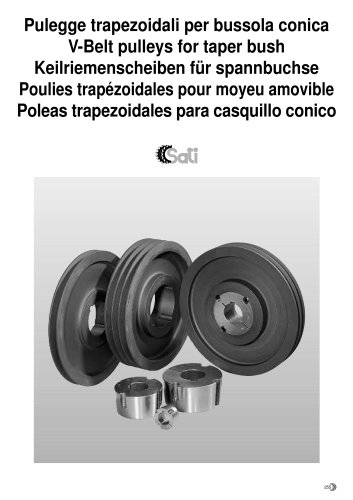 V belt pulleys