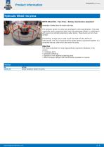 Hydraulic Wheel rim press