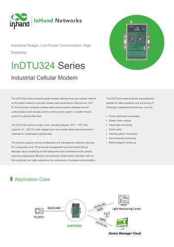 InHandNetworks InDTU324 CelllularModem