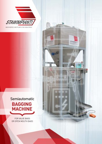 Semiautomatic bagging machine