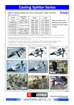 Foundry Wedge/Casting Splitter Line Up