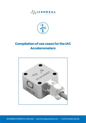 Recovib accelerometers : Use Case Compilation