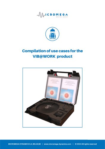 Vib@work : Use Case Compilation