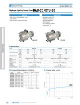 Diaphragm Type Dry Vacuum Pump DAU-20/DTU-20