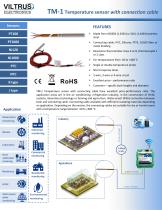 TM-1 Temperature sensor with connection cable