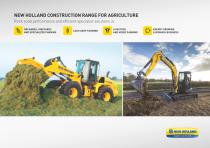 NEW HOLLAND construction range for AgriculturE