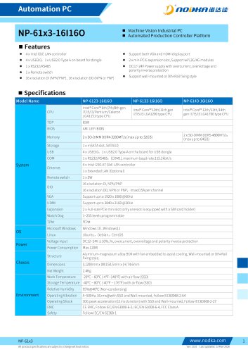 NP-61X3 Series Datasheet