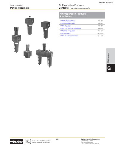 Air Preparation Products P3N Series