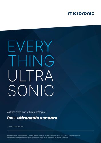 lcs+ ultrasonic sensors