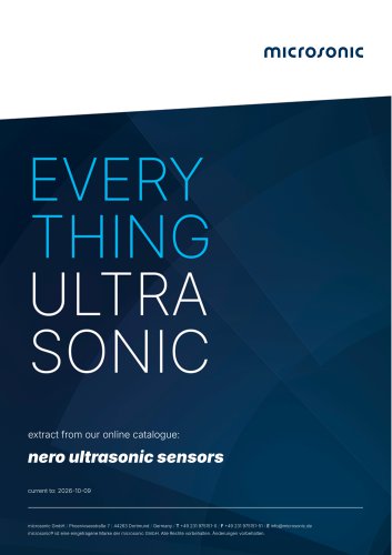 nero ultrasonic proximity switch