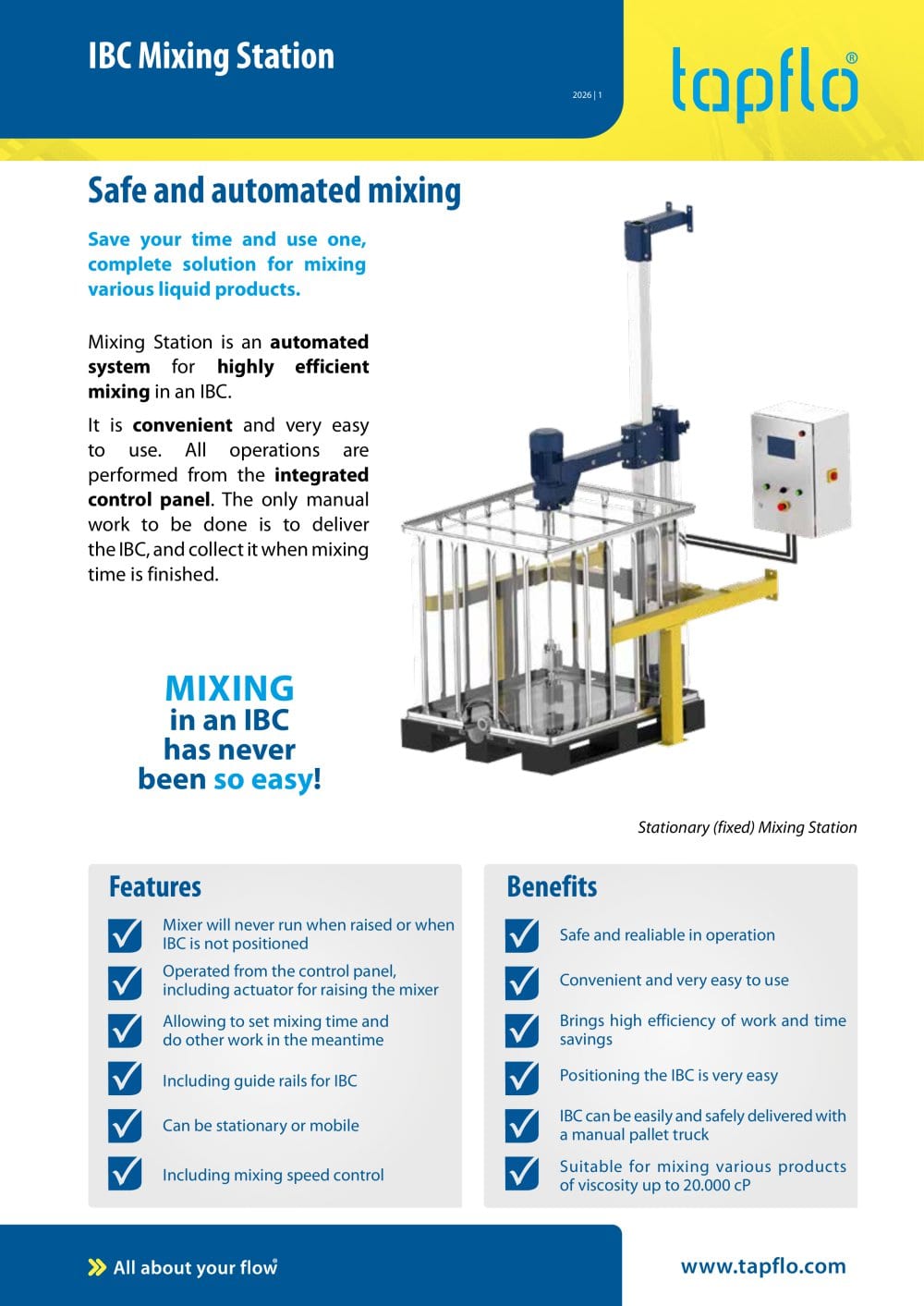 IBC Mixing Station - Tapflo