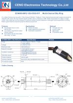 CENO Power slip ring with fiber optic channel ECN000-09P2-12S-01EG-01F