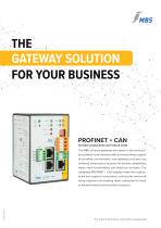 Standard gateway with integrated PROFINET + CAN protocol hardware adapter