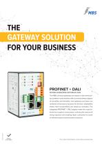 Standard gateway with integrated PROFINET + DALI protocol hardware adapter