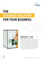 Standard gateway with integrated PROFINET + KNX protocol hardware adapter