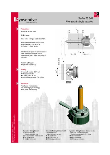 Sprue Bushing / Single Nozzle 03 S01