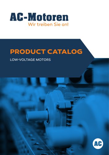 PRODUCT CATALOG LOW-VOLTAGE MOTORS