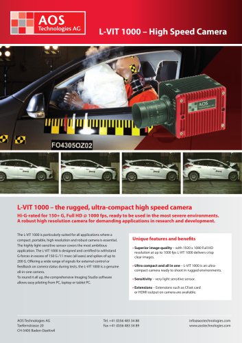 L-VIT 1000 – High Speed Camera