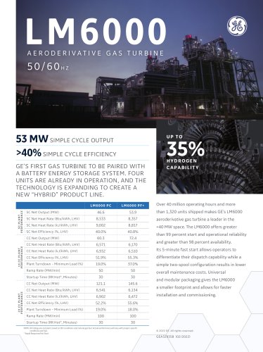 LM6000 aeroderivative gas turbine