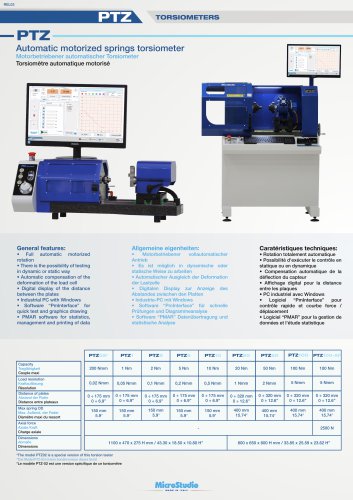 PTZ Automatic motorized springs torsiometer