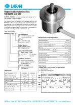 Magnetic absolute encoders MARC690 and 695