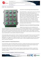 Waterproof 12 keys dye casting panel mount keypad with LED backlight