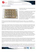 Waterproof 12 keys stainless steel panel mount keypad