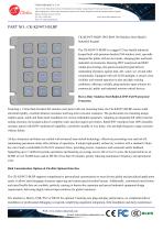 Waterproof 12 keys stainless steel panel mount keypad with backlight