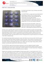 Waterproof 12 keys stainless steel panel mount keypad with backlight