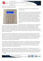 Waterproof 16 keys stainless steel panel mount keypad with LCD screen