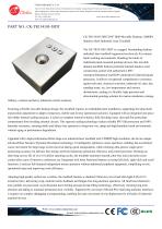 Waterproof Stainless steel desktop 38.0mm laser trackball