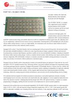 Waterproof Stainless steel panel mount keyboard with backlight