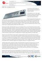Waterproof Stainless steel panel mount keyboard with integrated touchpad mouse