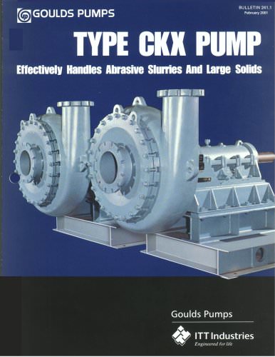 CKX Pump (Abrasive Slurries and Large Solids)