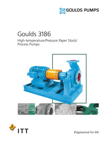 Goulds 3186 High-temperature/Pressure Paper Stock/ Process Pumps