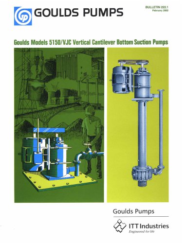 Goulds 5150 / VJC Vertical Cantilever Bottom Suction Pumps