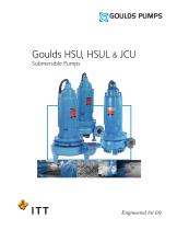 Goulds HSU, HSUL & JCU Submersible Pumps