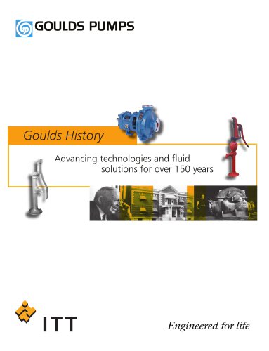 Goulds Pumps History Brochure