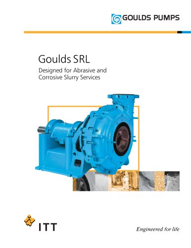 Goulds SRL Designed for Abrasive and Corrosive Slurry Services