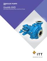 XHD Extra Heavy Duty Lined Slurry Pumps