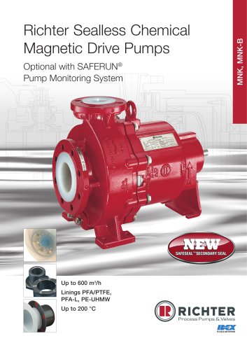 Sealless Chemical Magnetic Drive Pumps MNK